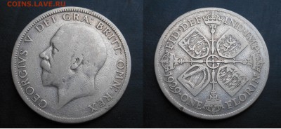 Флорин Великобритания(Георг-V)-1929г(серебро 500пр) с 1р)) - DSCN8385.JPG