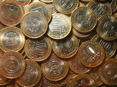 5 рублей 2015 РГО 170 лет по 40р - 10 рублей биметалл, Области