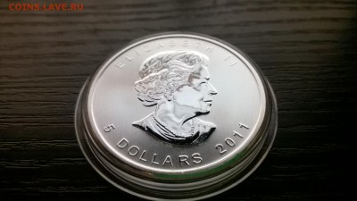5$ ДОЛЛАРОВ КАНАДА ВОЛК 2011  серебро унция - WP_20151113_19_17_18_Pro