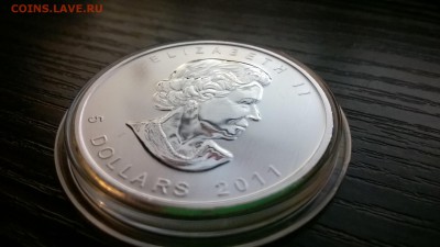 5$ ДОЛЛАРОВ КАНАДА ВОЛК 2011  серебро унция - WP_20151113_19_17_47_Pro
