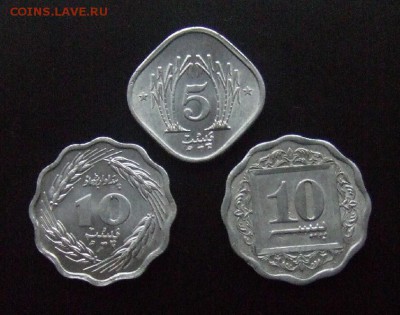 МОНЕТЫ МИРА №5 - Пакистан (набор - 5 и 10 пайс алюм.) (3 шт.) Р