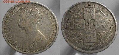 великобритания готический 1 флорин 1872г  16.11. 22-00 мск - Zyo06InLZHI