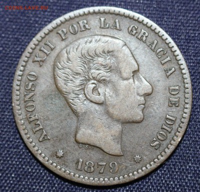 С 1 руб. ИСПАНИЯ 5с 1879г. АЛЬФОНСО-XII  до 20.11. в 22-00 - IMG_8830.JPG