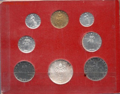 Ватикан годовой набор 1958 UNC (20.11) - img030