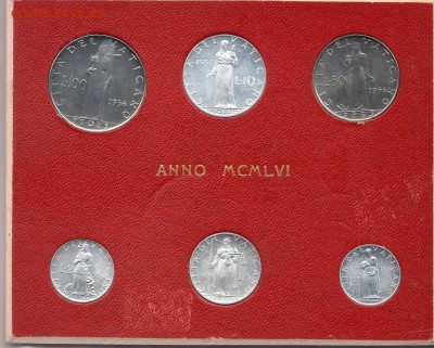 Ватикан годовой набор 1956 UNC (20.11) - img032