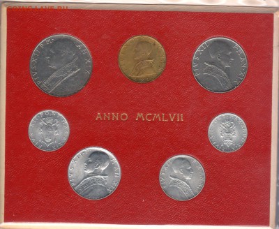 Ватикан годовой набор 1957 UNC (20.11) - img028