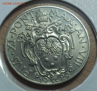 Ватикан 2 лиры 1929 UNC (20.11) - IMAG2418