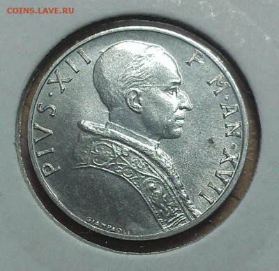 Ватикан 5 лир 1955 UNC (20.11) - IMAG2414