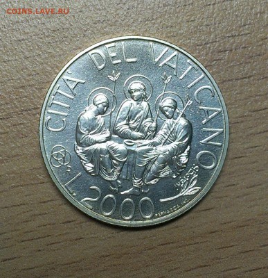 Ватикан 2000 лир 2000 Троица UNC (20.11) - IMAG2438