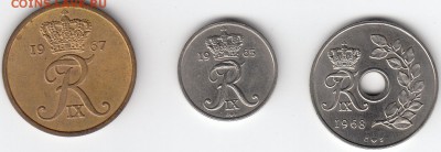 Дания 5, 10, 25 эре 1960-х С РУБЛЯ до 20.11 в 22:00 - IMG_0002