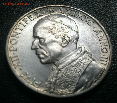 Ватикан 5 лир 1941 UNC (20.11) - IMAG1507