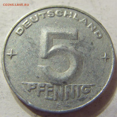 5 пфеннигов 1953 год Е ГДР до 18.11.2015 22:00 МСК - 0345.JPG