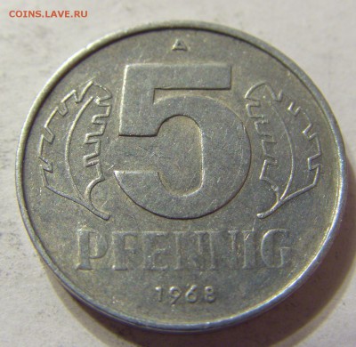 5 пфеннигов 1968 год А ГДР до 18.11.2015 22:00 МСК - 0353.JPG