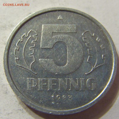 5 пфеннигов 1983 год А ГДР до 18.11.2015 22:00 МСК - 0357.JPG