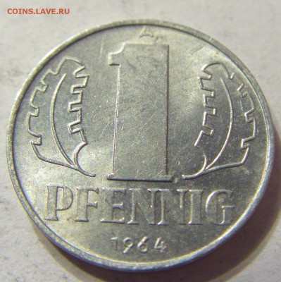 1 пфенниг 1964 год А ГДР до 18.11.2015 22:00 МСК - 0373.JPG