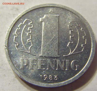 1 пфенниг 1983 год А ГДР до 18.11.2015 22:00 МСК - 0379.JPG