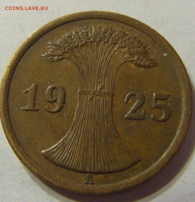 2 пфеннига 1925 год А Германия до 18.11.2015 22:00 МСК - 0452.JPG