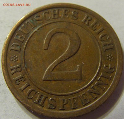 2 пфеннига 1925 год А Германия до 18.11.2015 22:00 МСК - 0451.JPG