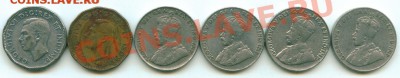 Y26 Подборка Канада 5¢ 1928-45 6 шт. до 21.11 в 22°° - Y26 ФИКС Canada 5c_2