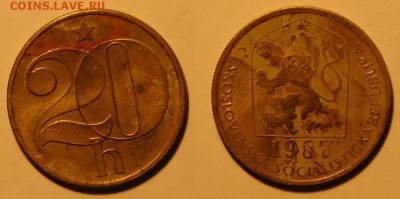 Чехословакия 20 геллеров 1987 год, до 19.11.2015г. 22-00 - 1987.JPG