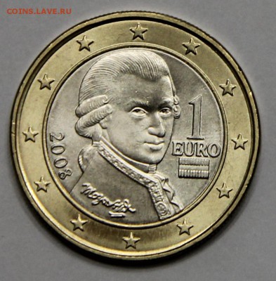 Австрия 1 евро 2008 UNC с номинала до 18.11 - IMG_5133.JPG