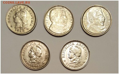 Аргентина - небольшая подборка монет на оценку и продажу - image