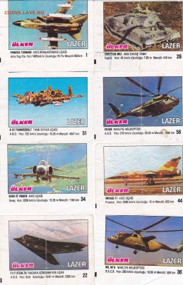 Фотоаппараты,вкладыши от жевачек, визитки, карточки на обмен - Вкладыши-2