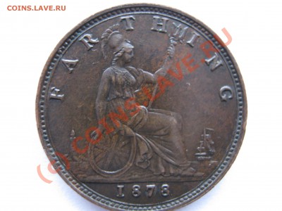 Британия фартинг 1878 г. Виктория до 11.09.10 22.00 - Изображение 2972