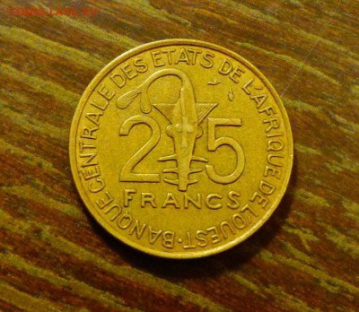 ЗАП. АФРИКА - 25ф. АНТИЛОПА до 22.11, 22.00 - Зап. Африка 25 франков антилопа