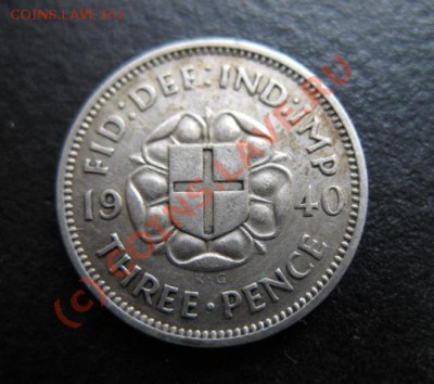 Британия, серебро, 1940 г, 3 р, до 14.09 в 21-30 мск - бр 1940 3
