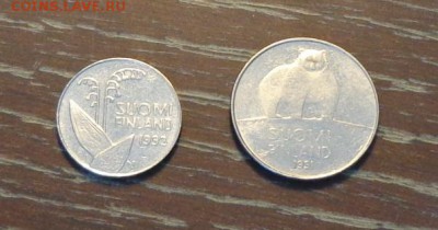 ФИНЛЯНДИЯ - МЕДВЕДЬ, ЛАНДЫШ наб. 2 шт. до 22.11, 22.00 - Финляндия 10 и 50 медведь ландыш 1