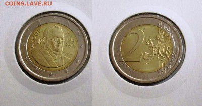 2 евро 2010 Италия 200 лет дня рождения Камилло Кавура UNC - 100_3791