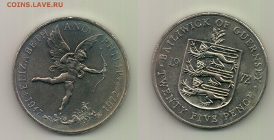 25 pense, Balliwick of Guernsey, до  22.00  19.11. - №380