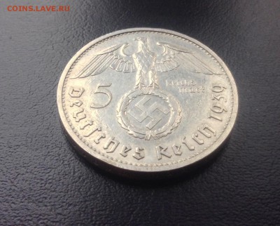 Рейх 5 марок 1939 г до 22.11.2015 г - image