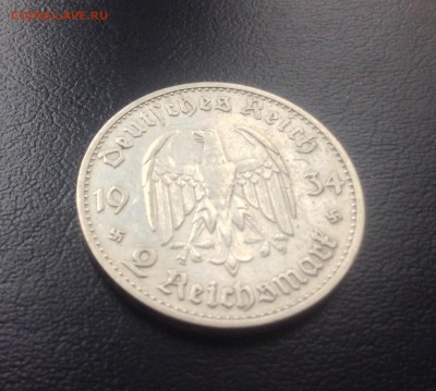 Рейх 2 марки 1934г Кирха с надписью. До 22.11.2015 г - image