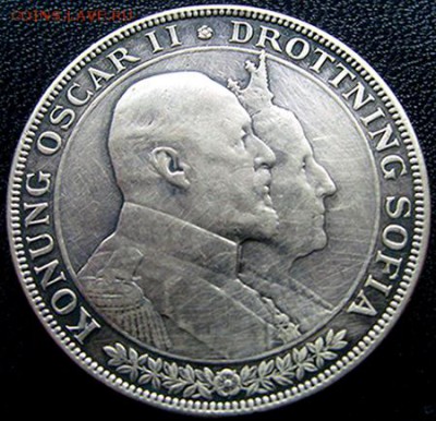 Швеция_памятные 2 кроны 1907. Серебро; до 18.11_22.08мск - 10645