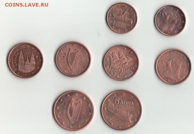 Евро центы Греция,Ирландия,Кипр до 22.11.15г. - евро центы