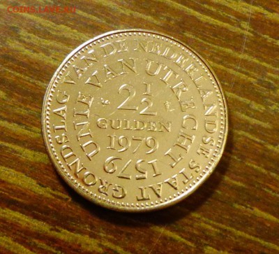 НИДЕРЛАНДЫ - 400 лет УТРЕХТУ до 24.11, 22.00 - Нидерланды 2.5 гульдена Королева Юлиана