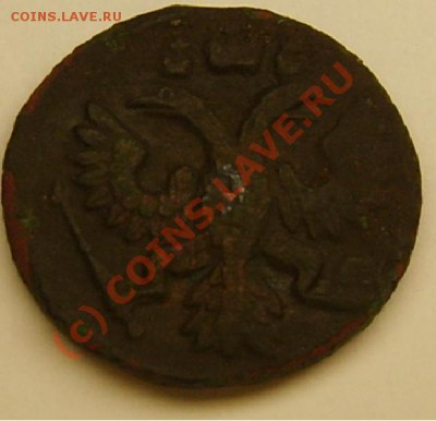 Полушка 1735 года - толщина - Аверс.JPG