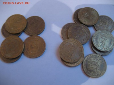 10 рублей ГВС-Курск,Орел,Белгород, из оборота-66 монет. - монеты 1588