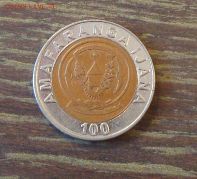 РУАНДА - 100 франков БИМ до 24.11, 22.00 - Руанда 100 фр БИМ