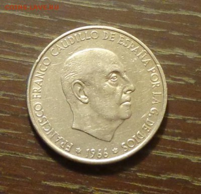 ИСПАНИЯ - 100 песет диктатор ФРАНКО 1966 до 24.11, 22.00 - Испания Франко 1966