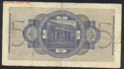 Германия 5 маркок 1940-45 г.21.11.15 г. 22 -00 МСК. - 5 м. 1940 1