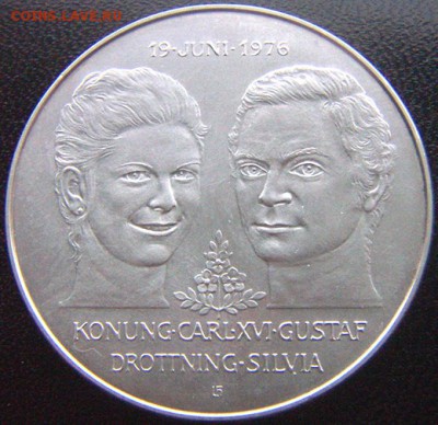 Швеция_памятные 50 крон 1976. Отличное серебро; 18.11_22.32м - 9483
