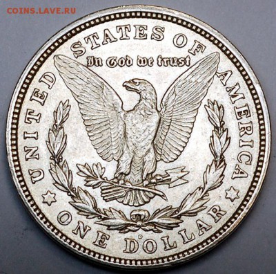США_серебряный Morgan Dollar 1921(D); до 18.11_22.42мск - 10422