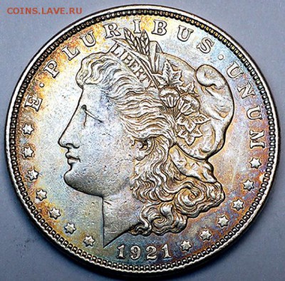 США_серебряный Morgan Dollar 1921(D); до 18.11_22.42мск - 10423