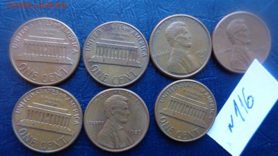 США  1 цент  7 шт разных лет   до 22-00 мск  24 ноя - ........18.11.2015.....ггг 217.JPG