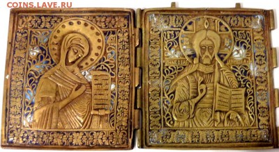 Меднолитая икона 2 створки оценка - PB182058.JPG