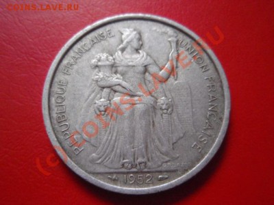 Океания Французская 5 франков 1952 до 13.09 в 21.00 М - P9094100.JPG