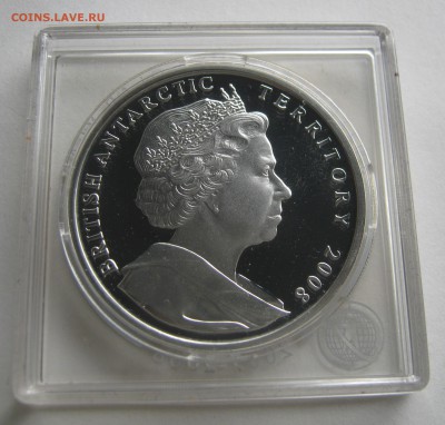 Британская АНТАРКТИКА 2 фунта 2008. ПРУФ. Серебро. - 204.JPG